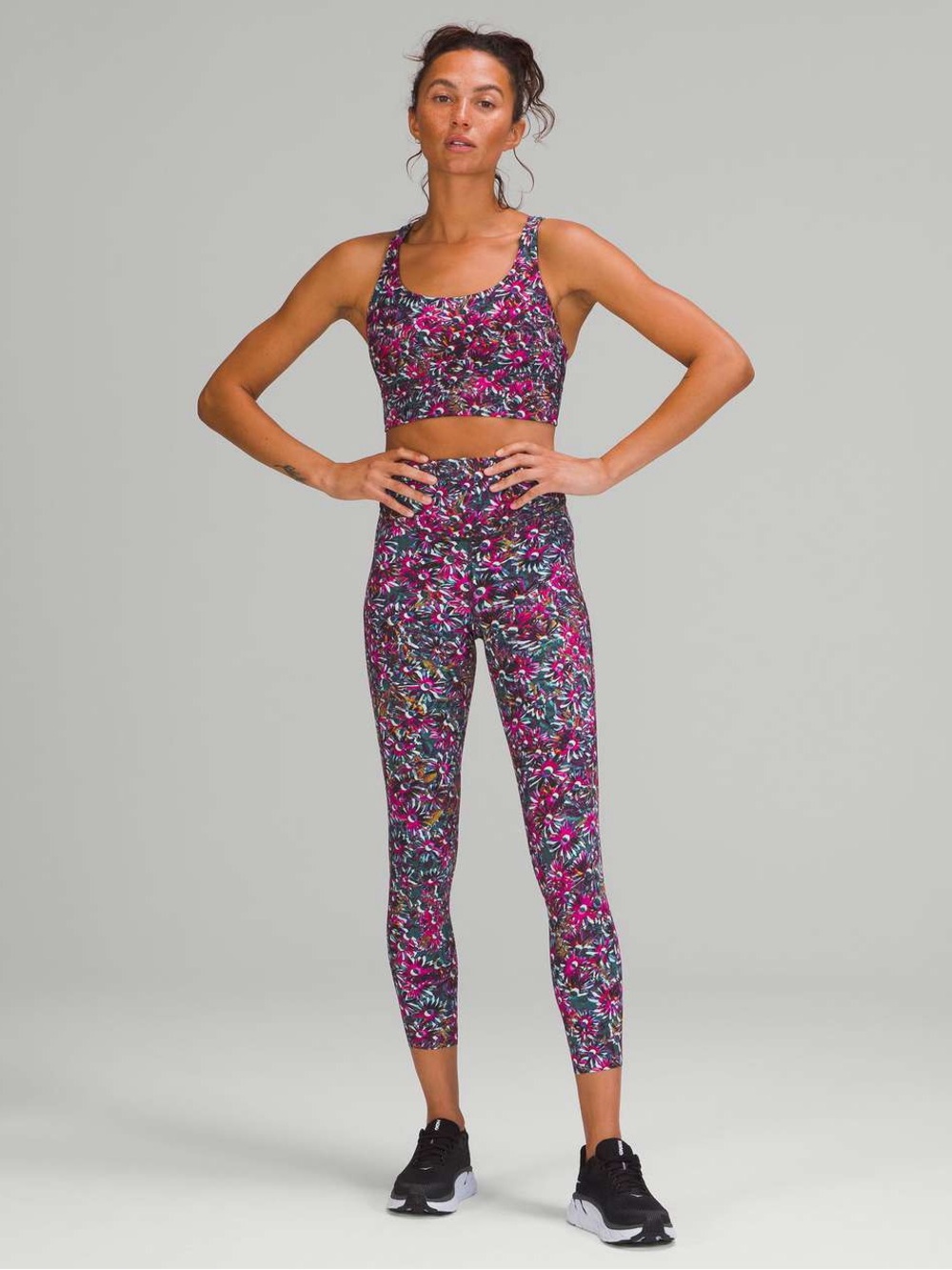 Lululemon Base Pace High-Rise Running Tight Floral Electric Multi Size 12